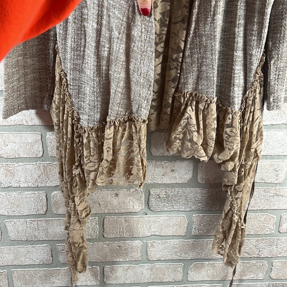 a’reve Knit Lace Tie Cardigan- Size M - Picture 3 of 6